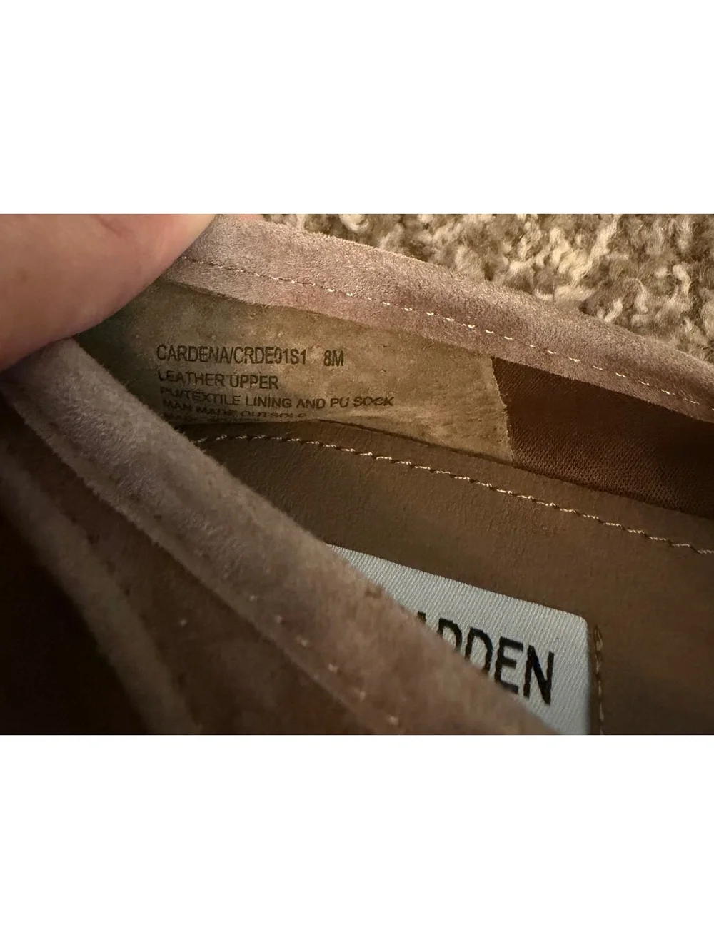 Steve Madden genuine leather